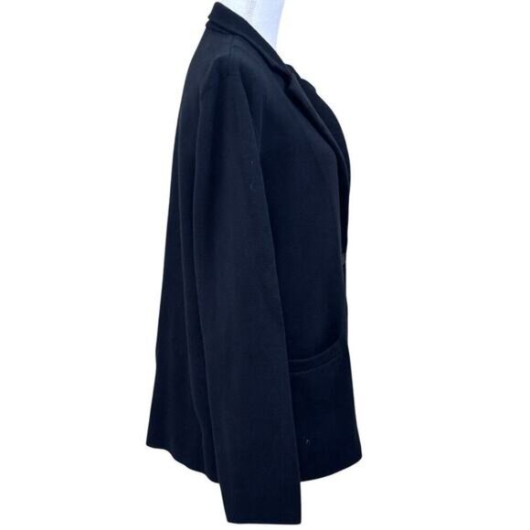 J. Crew Factory Schoolboy Sweater Jacket, black, XXL, academia, old money, soft - Picture 2 of 5